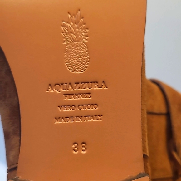 Aquazurra Ankle Boots With Feather Tassels - Picture 11 of 14